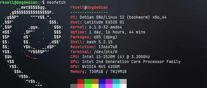 debian neofetch